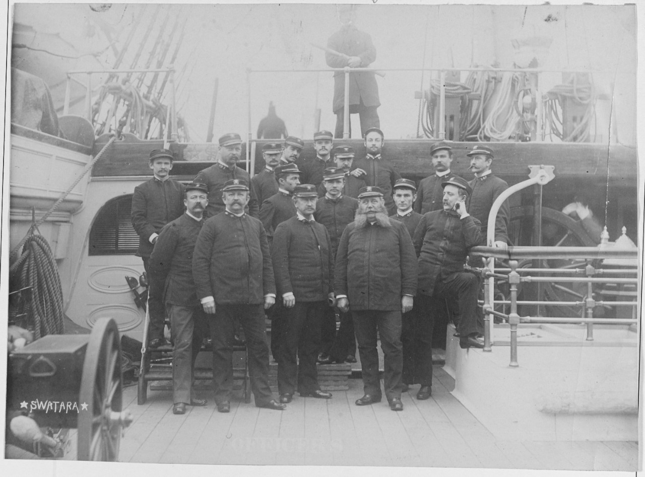 Officers of the USS SWATARA, 1884.