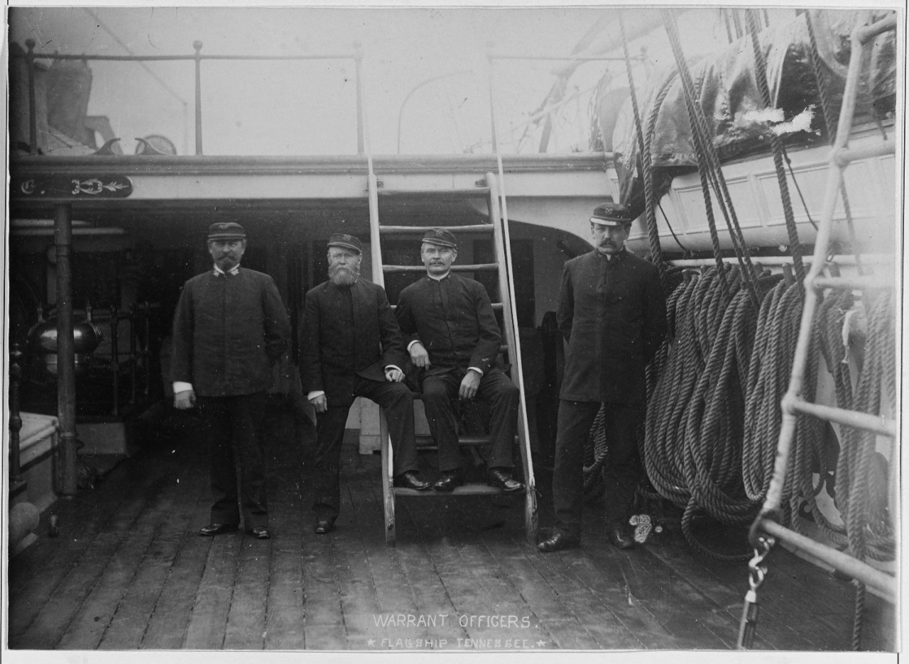 Warrant Officers on board USS TENNESSEE (1865-1886, ex-MADAWASKA)