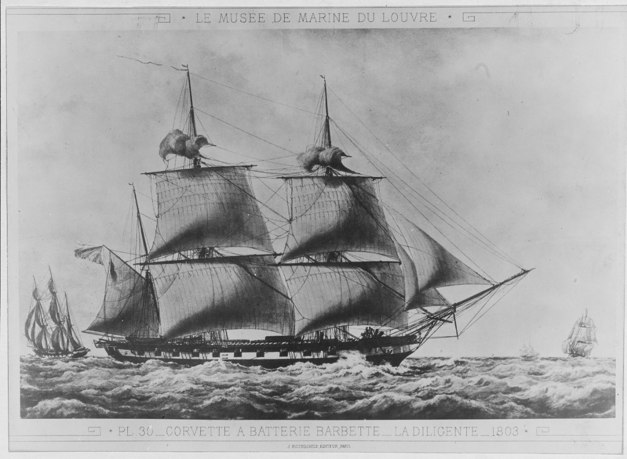 French corvette LA DILIGENTE, 1803