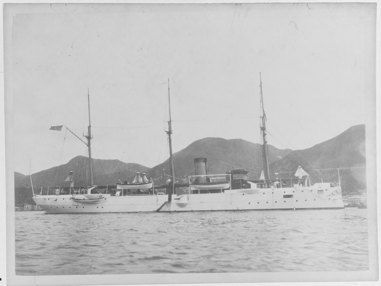 USS CONCORD (PG-3), Hongkong, China, 1901.
