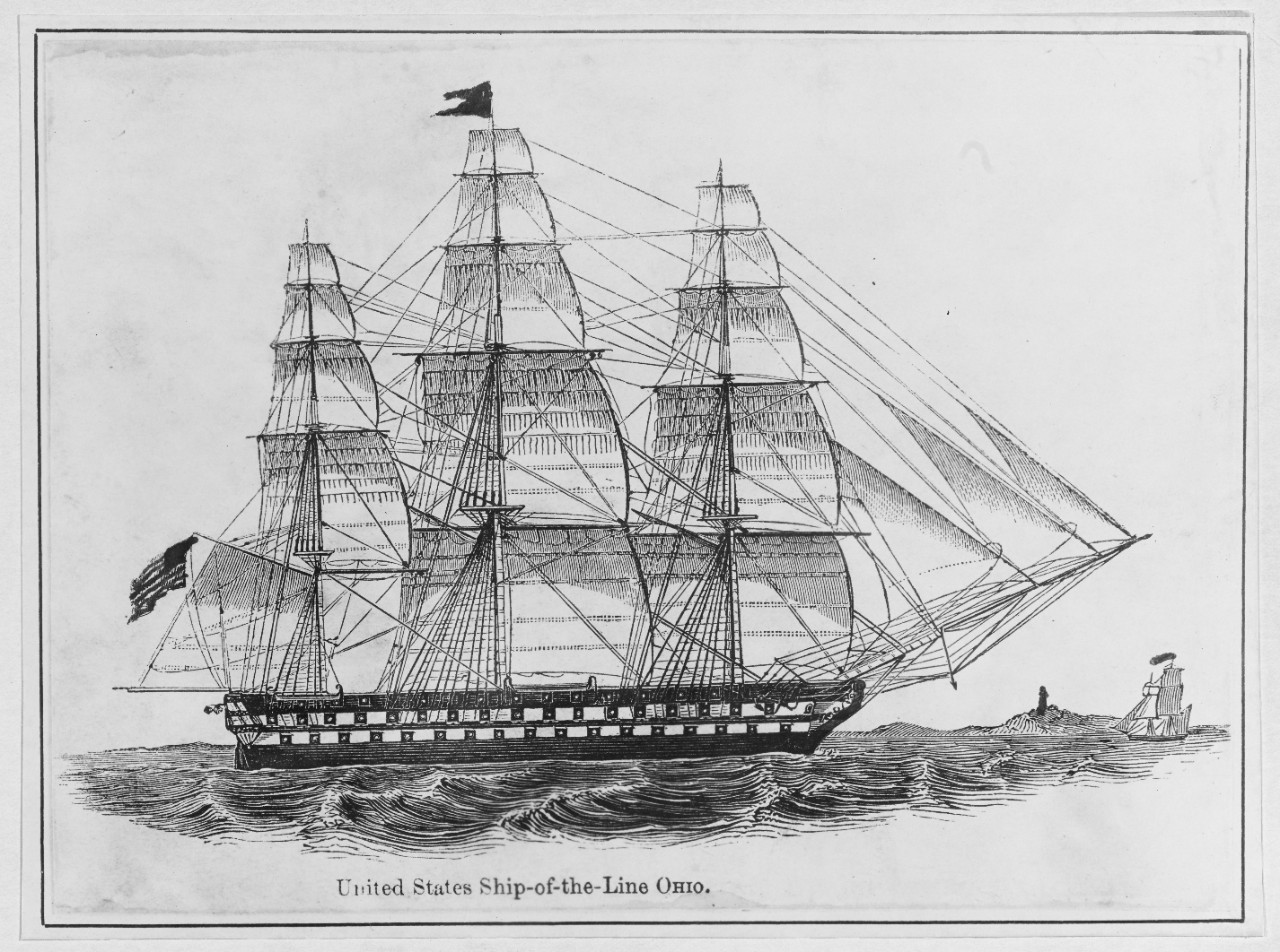 United States Ship of the line "OHIO" 1820 (1817-1883)