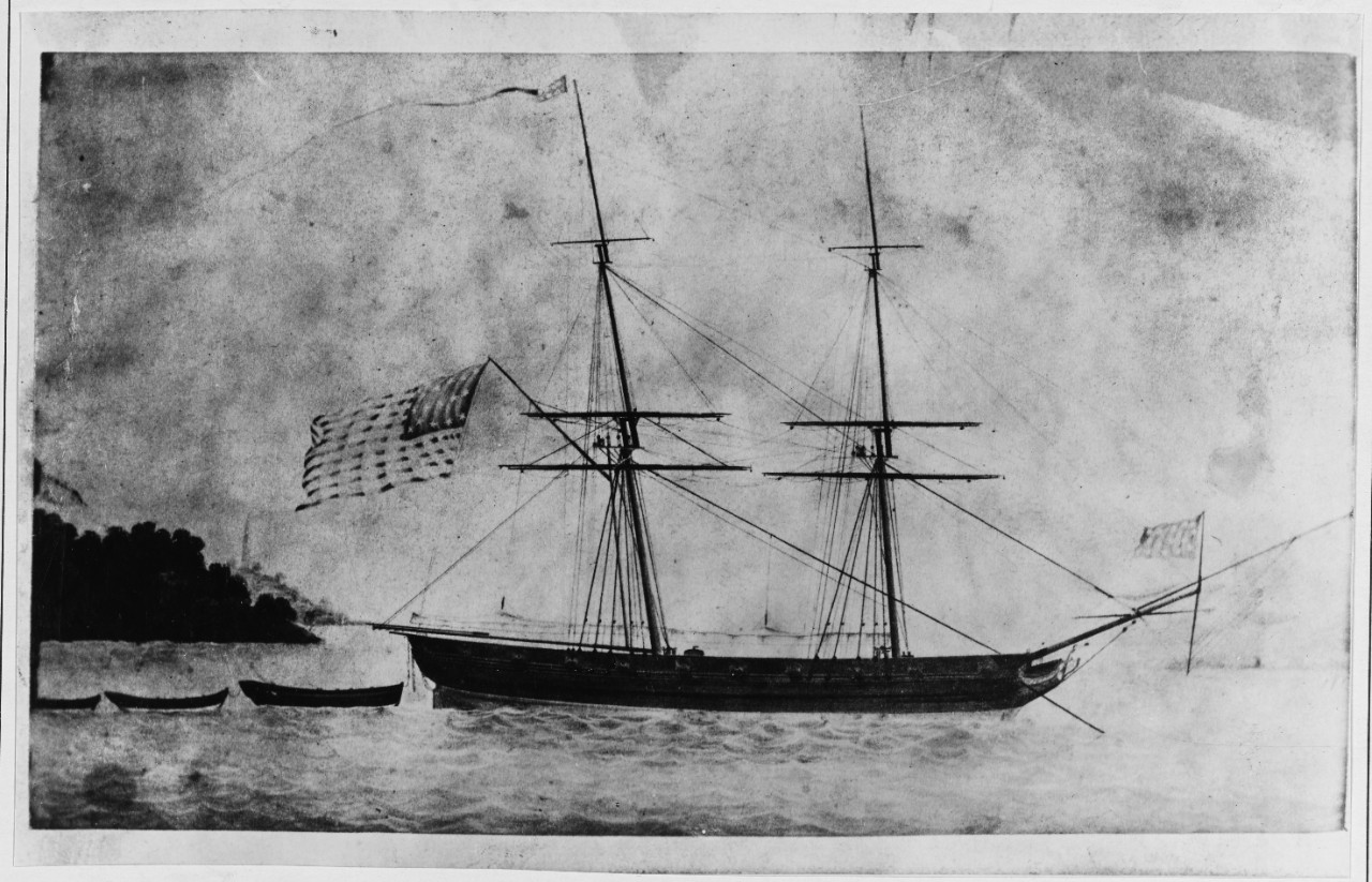 American brig HIBERNIA, at anchor off Canton, China about 1790