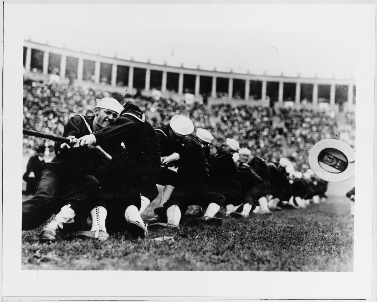 Army and Navy Day, in the stadium at the Radio School, Cambridge, Massachusetts. 