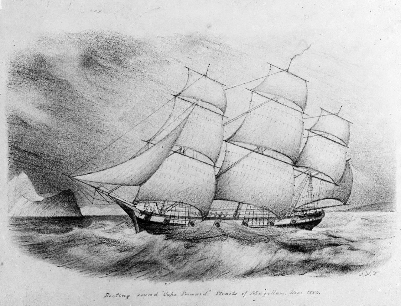 Photo #: NH 325  USS Decatur (1840-1865) 