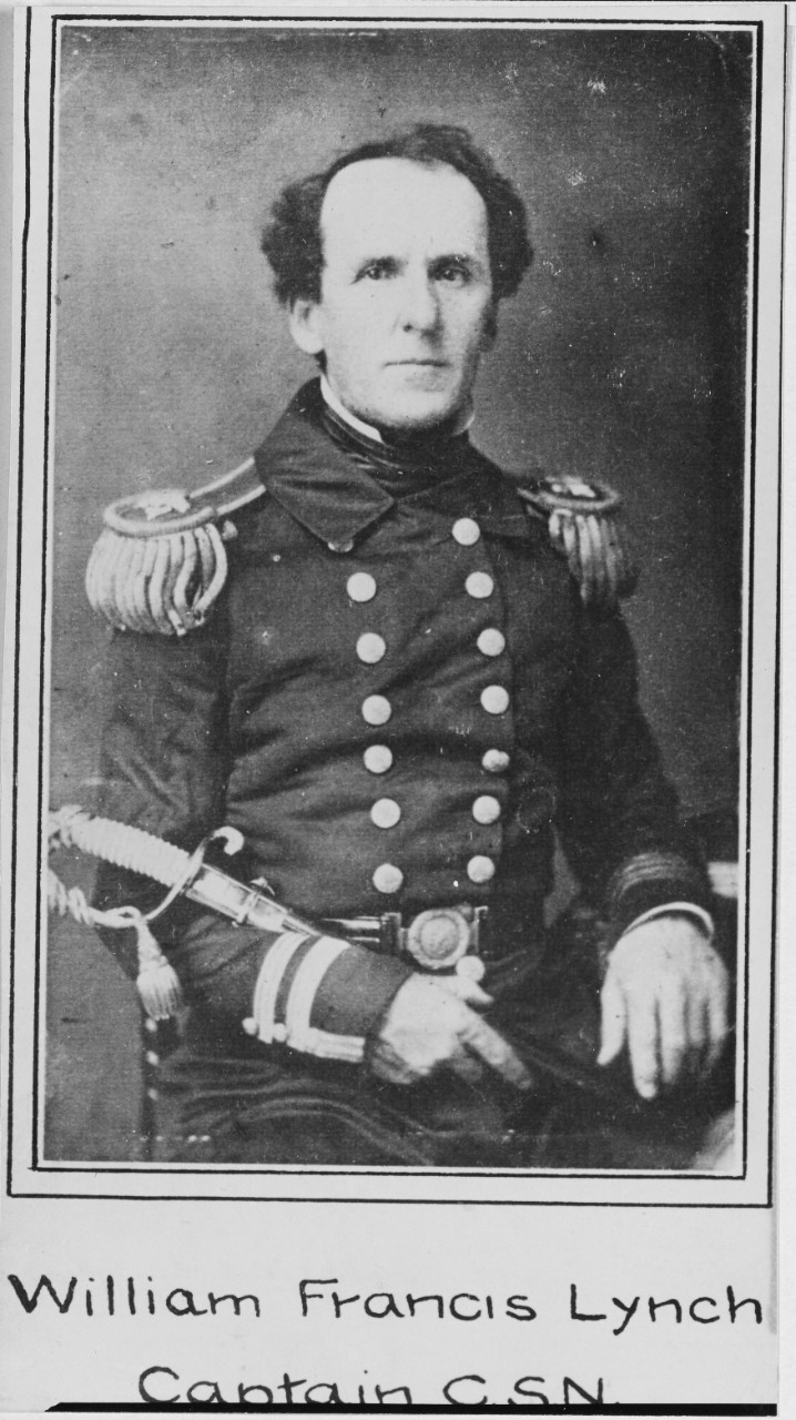 Portrait of William Francis Lynch in uniform of Commander, United States Navy (1861-1862). 