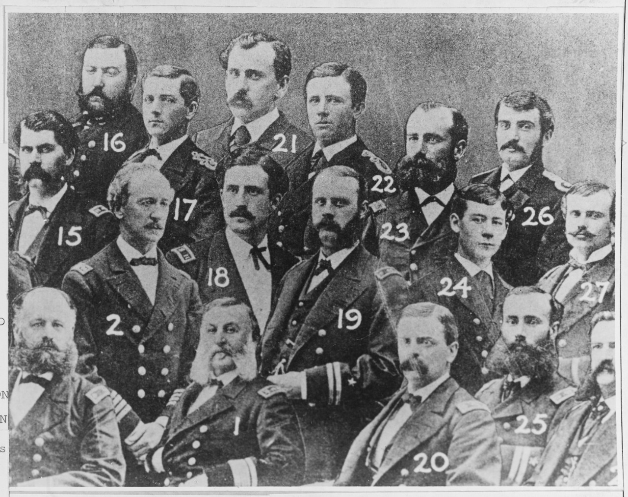 Officers of USS PENSACOLA, Panama, May 23, 1873. 