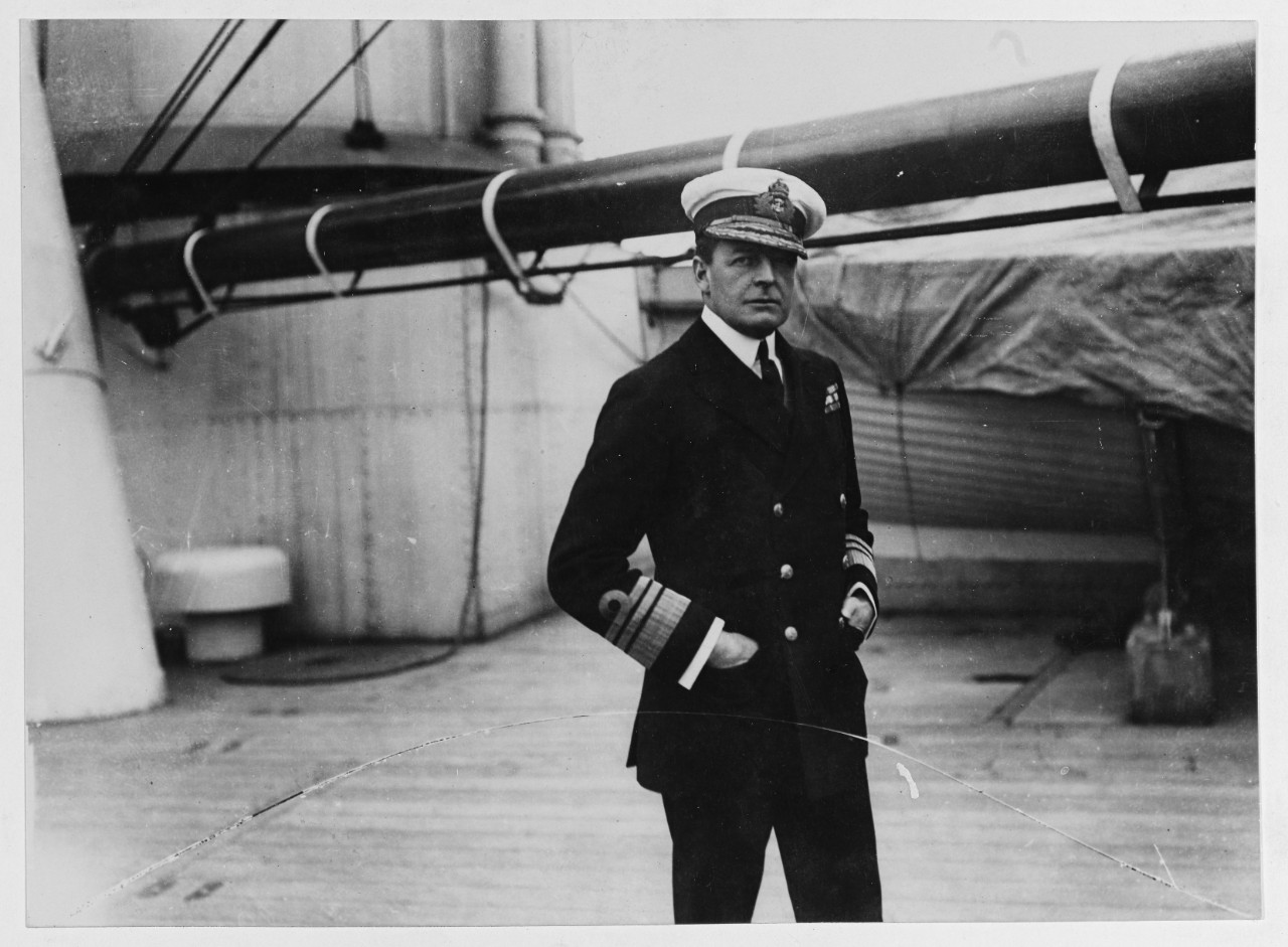 Admiral Earl Beatty, HMN, Commander in Chief, Sixth Battle Squadron at Scapa Flow in 1918