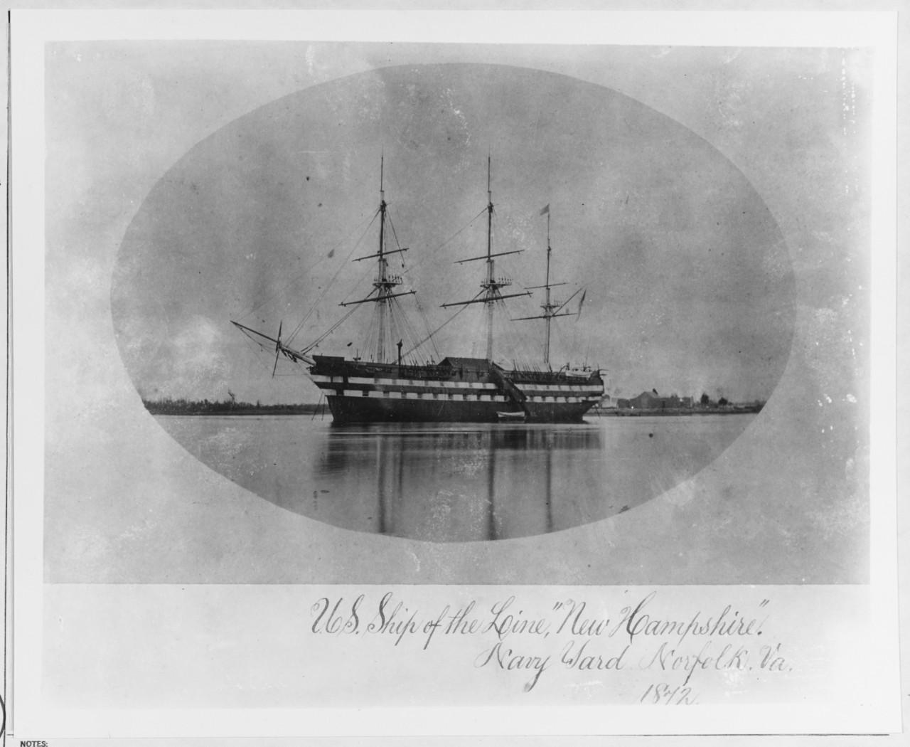United States Ship of the Line NEW HAMPSHIRE, 1864-1921