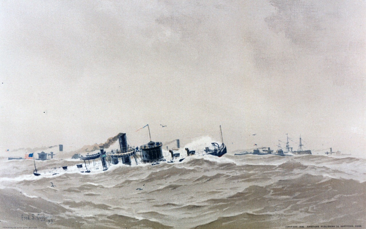 Civil War Ironclads at Sea
