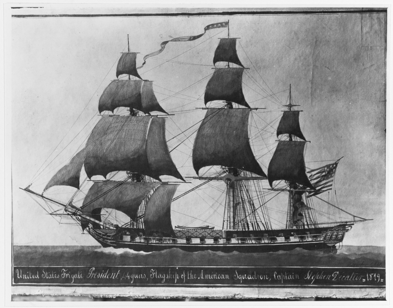 United States Frigate USS PRESIDENT, 1800-15