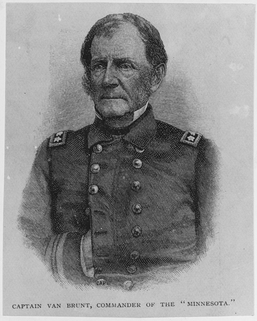 Captain Gershom J. Van Brunt of the USS MINNESOTA