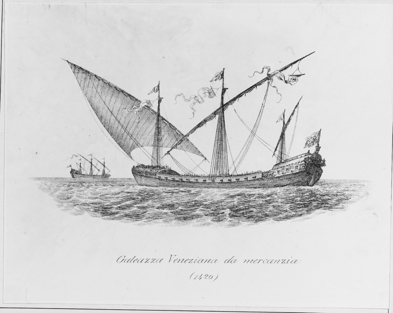 Italian Venetian Merchant Vessel.