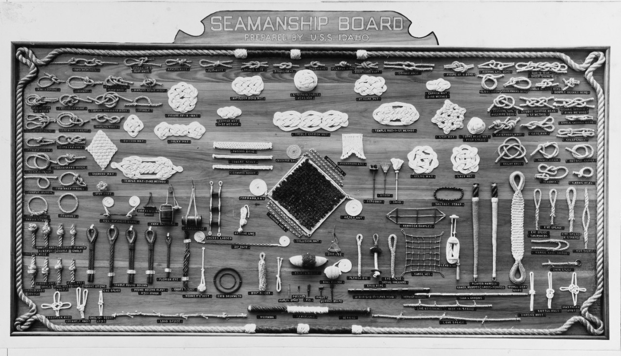 Seamanship Board, prepared by the USS IDAHO (BB-46)