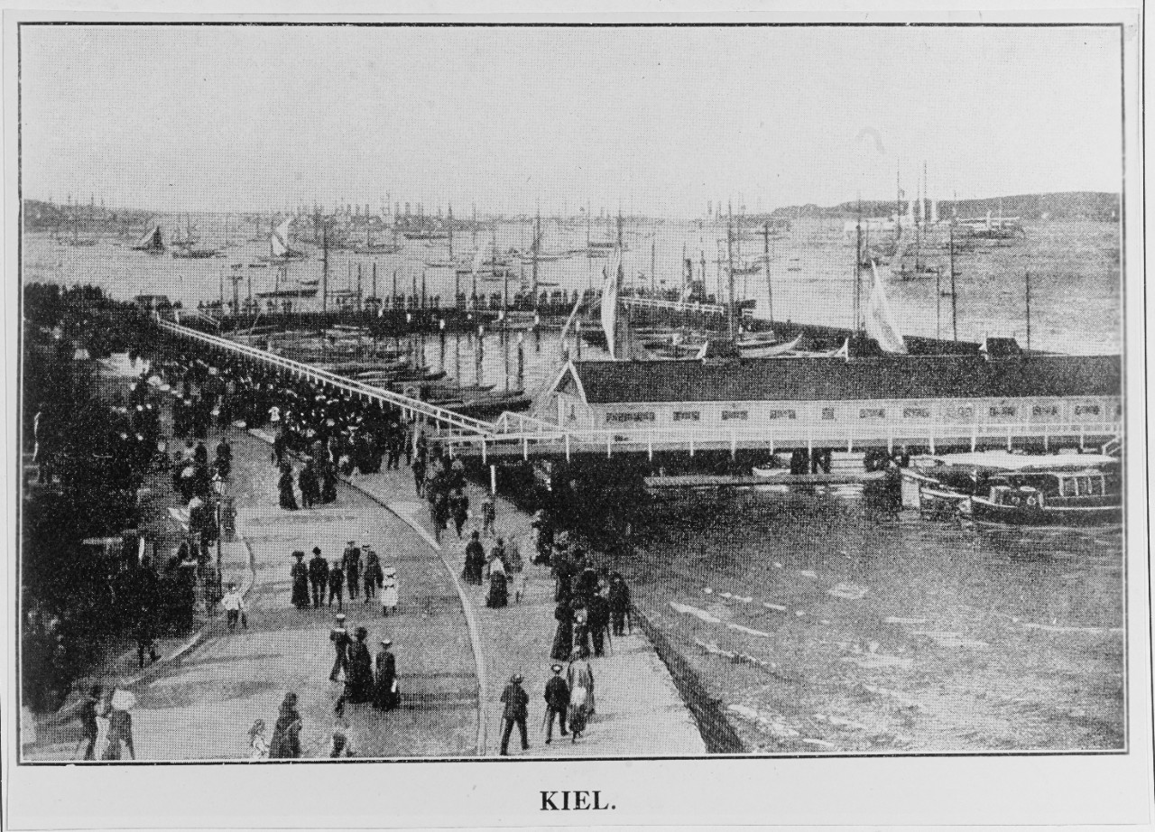 Kiel Harbor, Germany, 1918.
