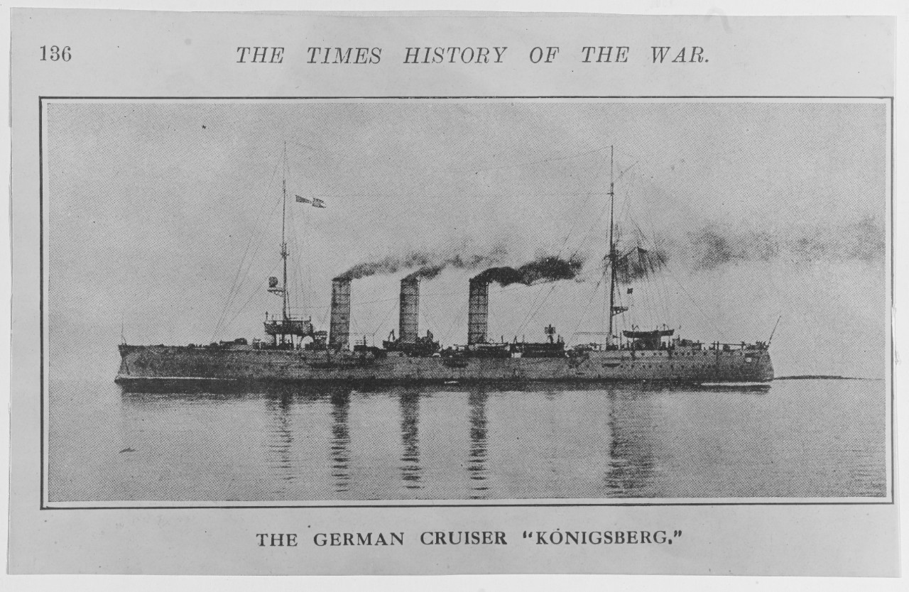 German cruiser, KONIGSBERG