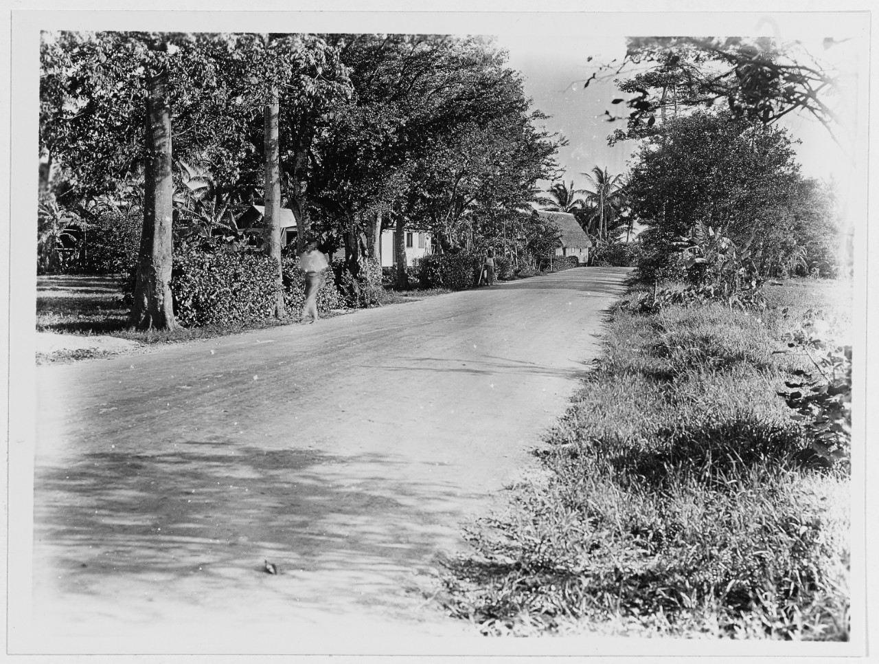 Road scene on Guam, 19 November 1929.
