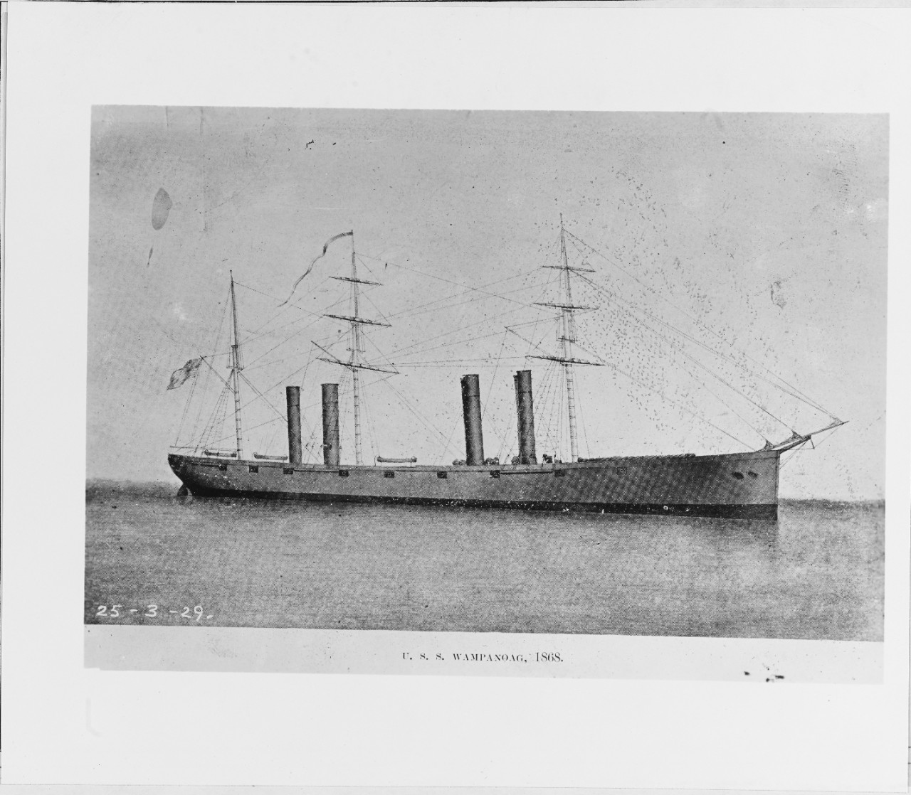 USS WAMPANOAG, 1868.