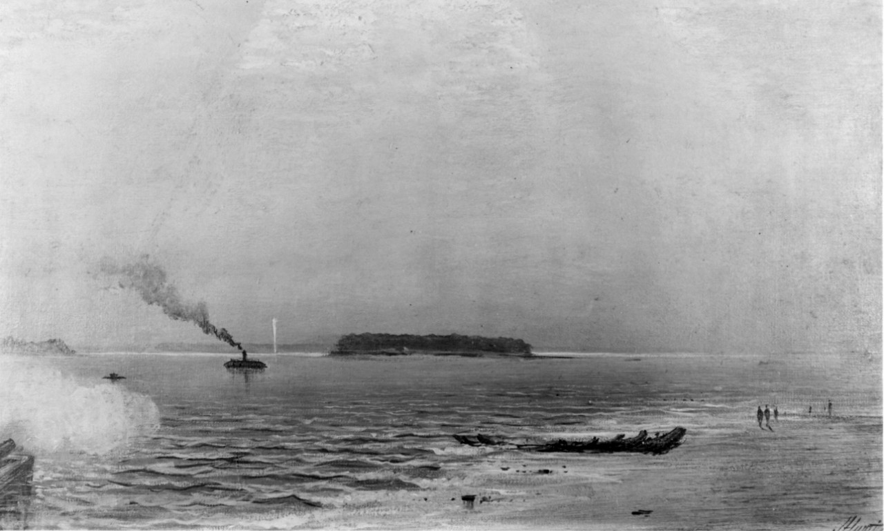 Photo #: NH 1057  CSS Virginia's Last Engagement, 8 May 1862