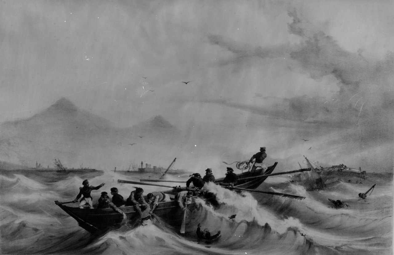 Photo #: NH 1117  Loss of USS Somers, 8 December 1846