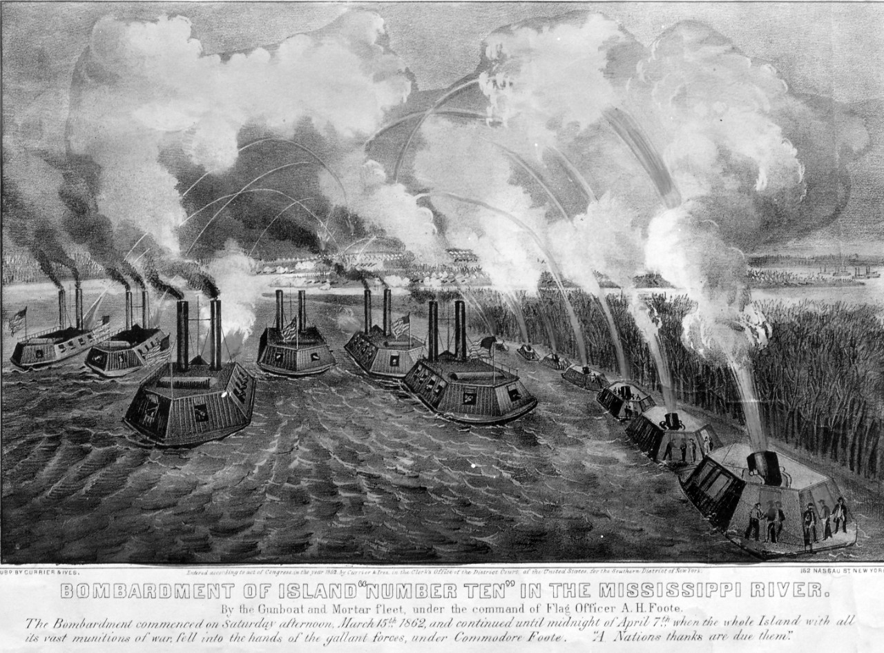 Bombardment of Island Number 10 in the Mississippi River