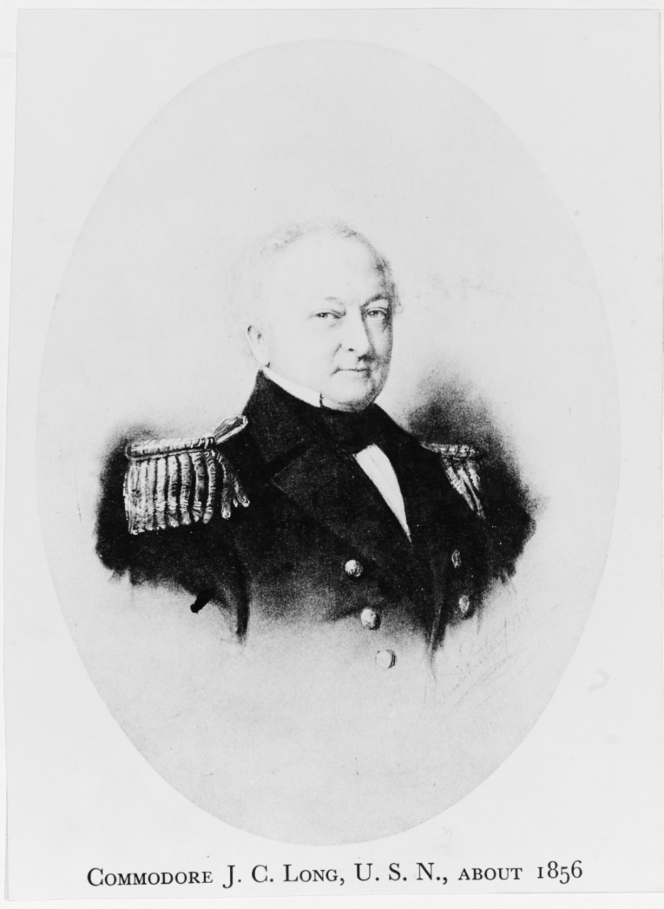 Commodore John C. Long, about 1856.