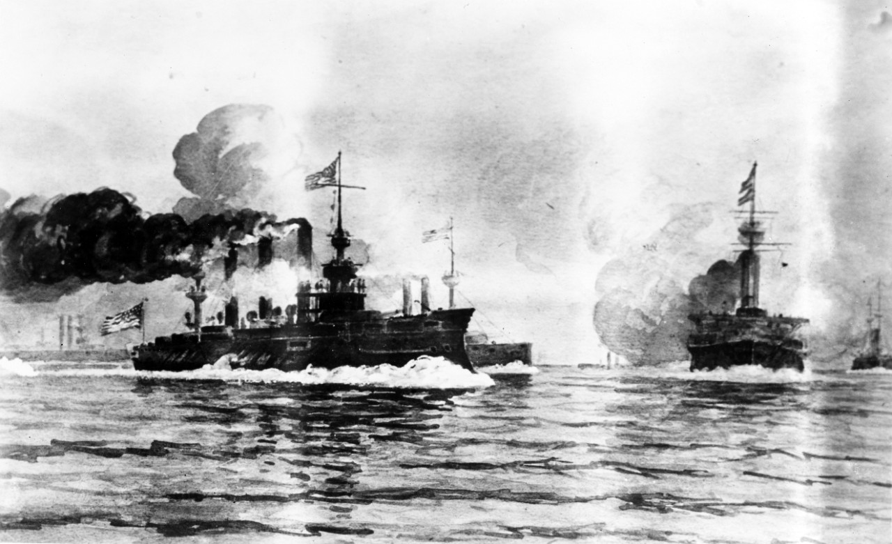 Spanish-American War, USS BROOKLYN (CA-3)