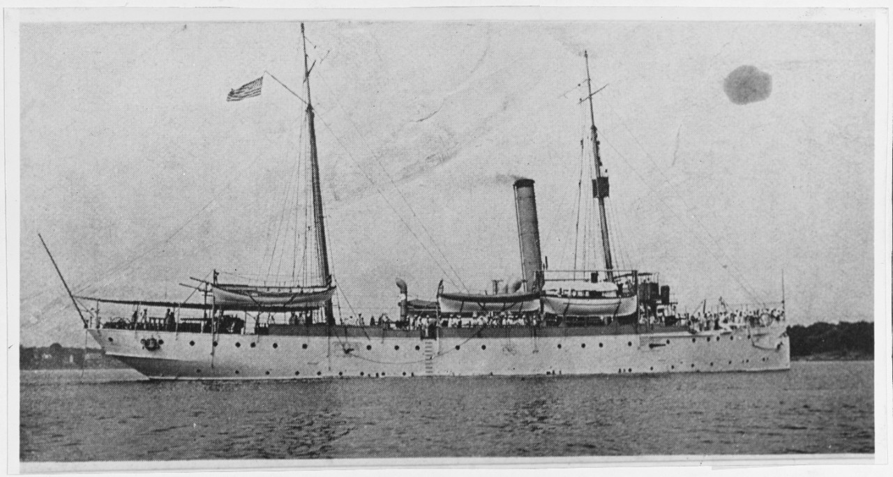 USS MARIETTA (PG-15) (1897-1920), 4 July 1910.
