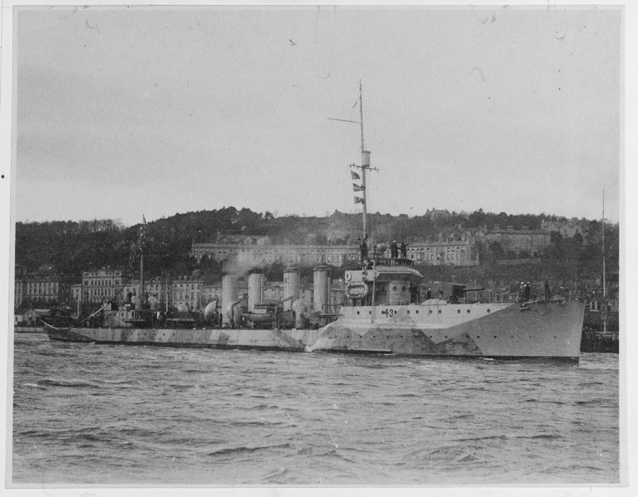 USS CASSIN (DD-43), 1913-1934.