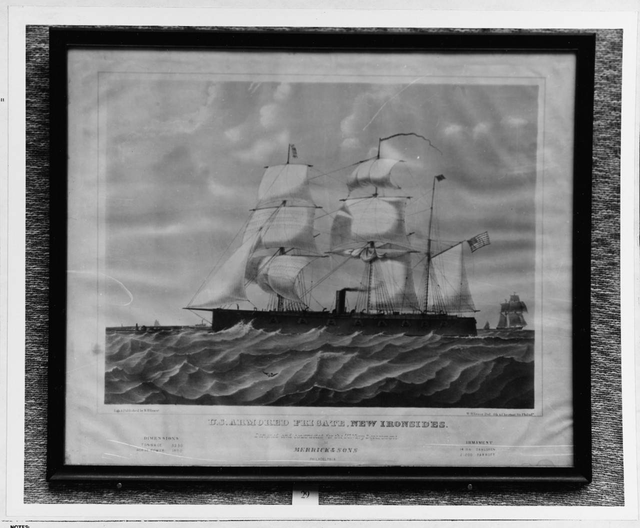 Photo #: NH 1429  USS New Ironsides (1862-1866)