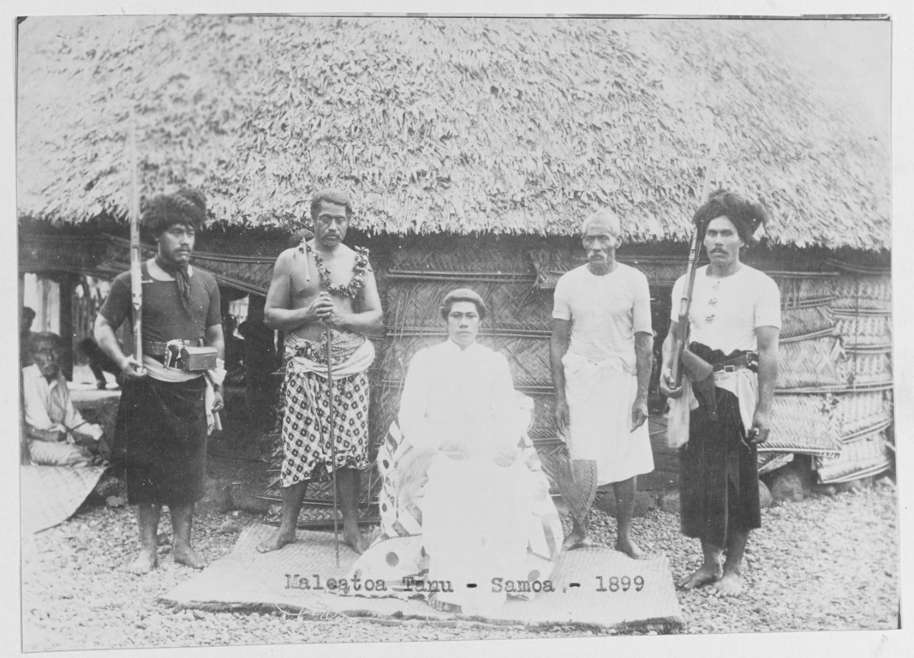 Maleatoa Tanu, at Samoa, 1899.