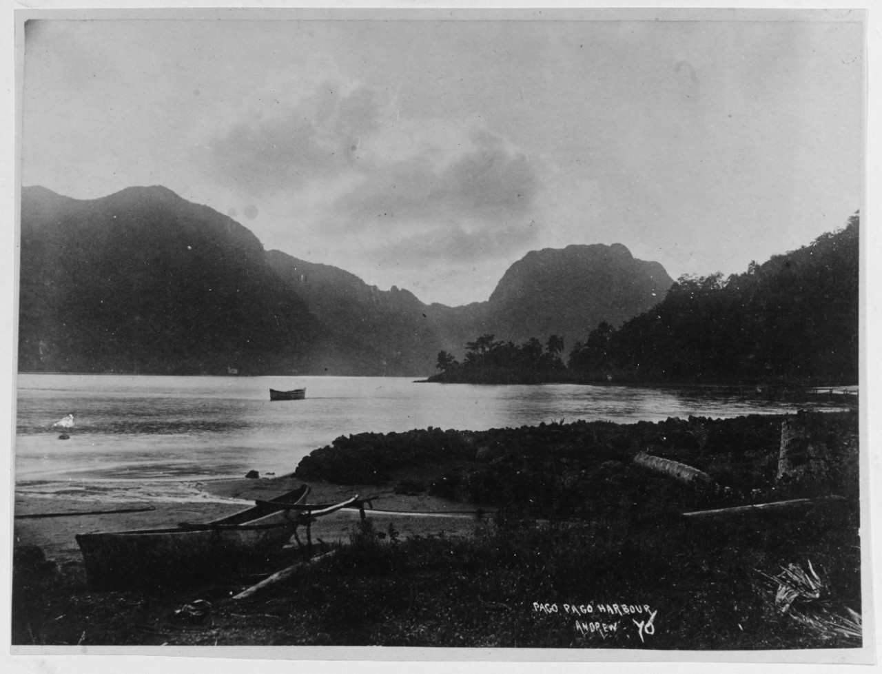 Pago Pago Harbor, Samoa, 1899.