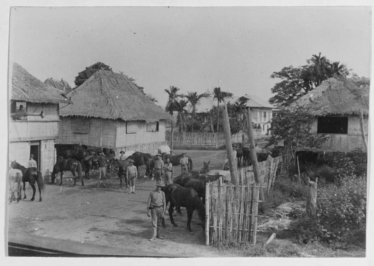 U.S. Cavalry, Illigan, Philippine Islands, 1900.