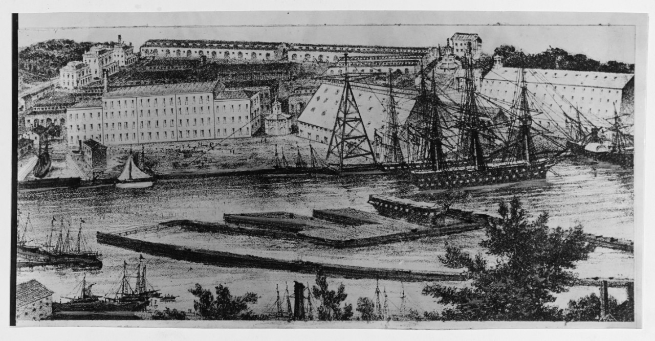 Navy Yard, Brooklyn, New York, 1833.