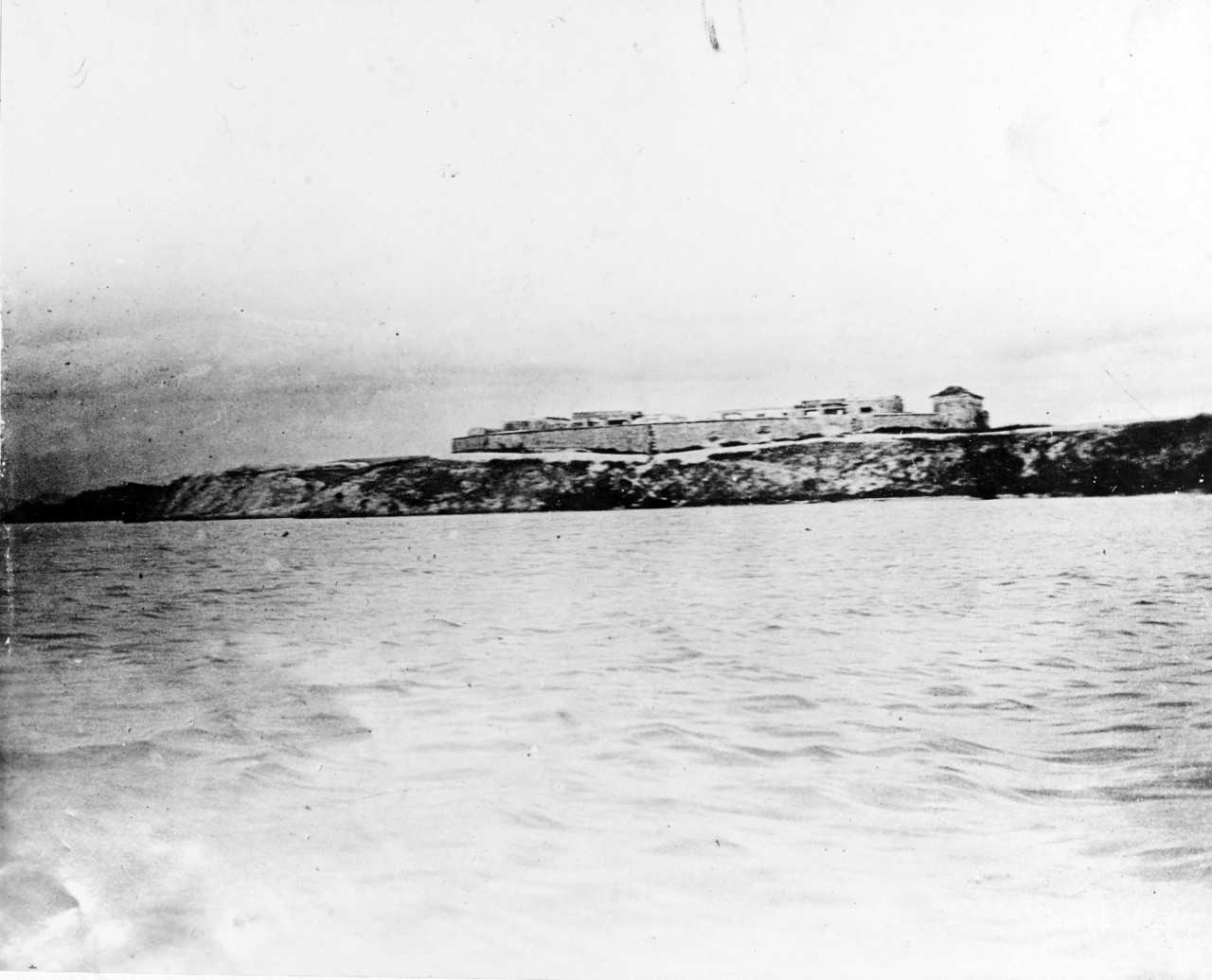 Fort on Cayo del Toro, Guantanamo, Cuba, 1898.
