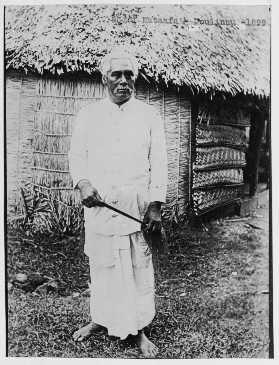 Chief Mataafa, Moulinuu, Samoa, 1899.