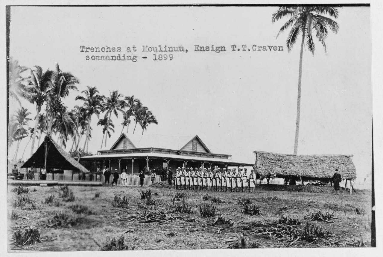 Trenches at Moulinuu, Samoa, 1899