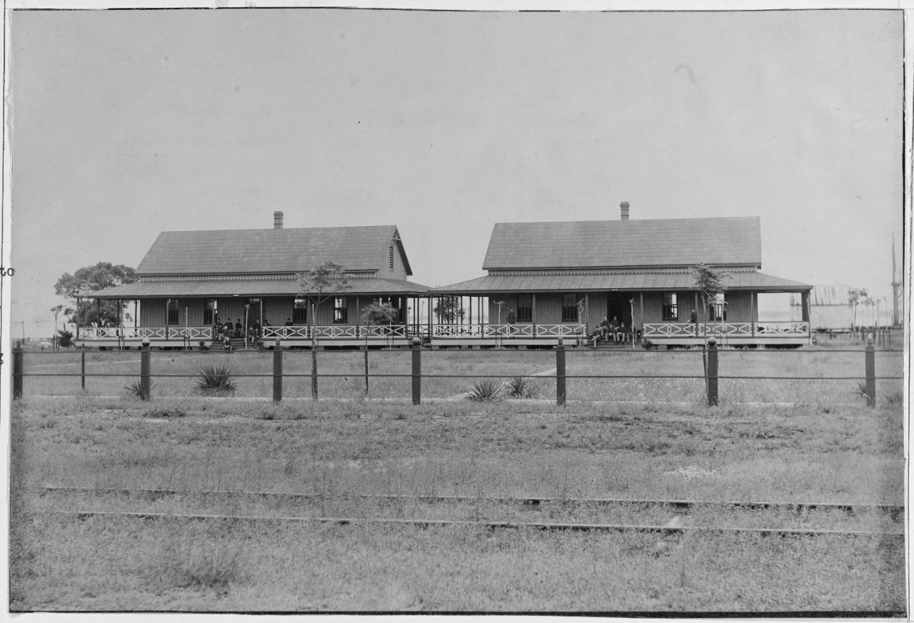 Marine barracks, Naval Base Pensacola, Florida, 15 August 1888.