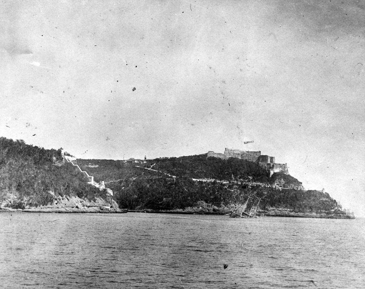 Morro Castle at Santiago, Cuba, in 1898.