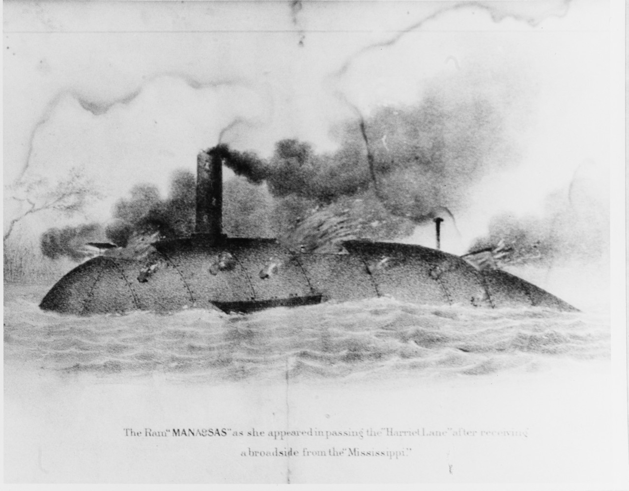 Photo #: NH 1735  CSS Manassas (1861-62)