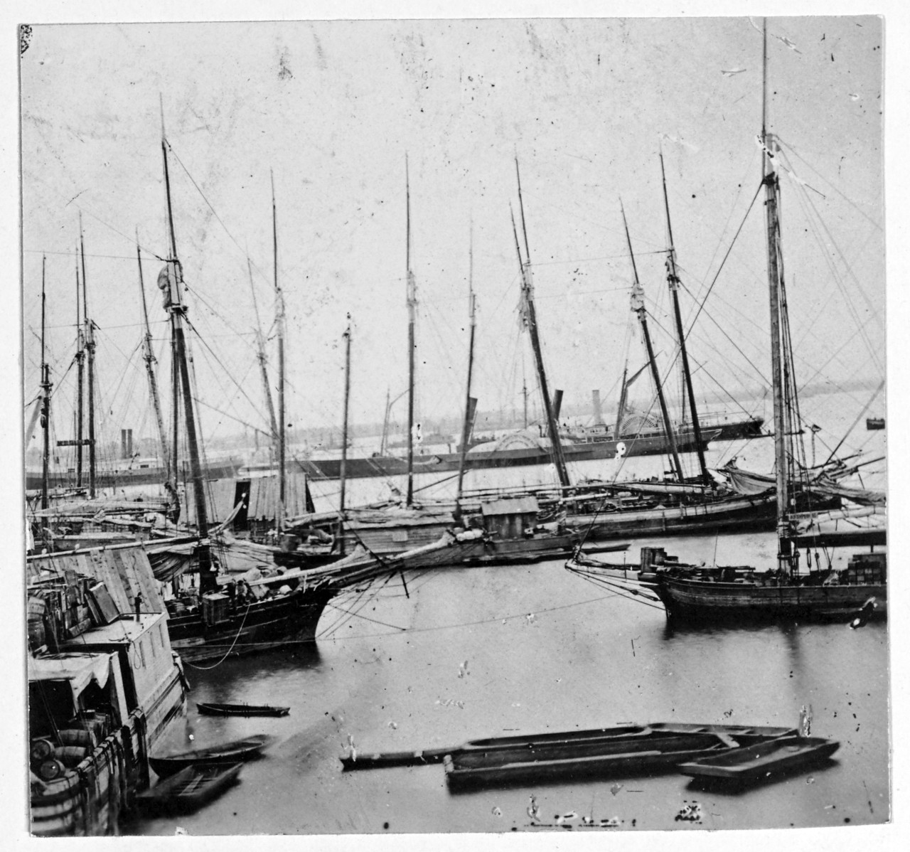 Photo #: NH 1753  Shipping at City Point, Virginia, circa 1864-1865