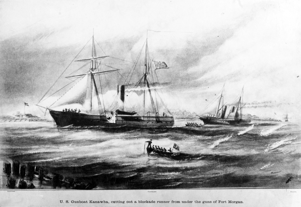 Photo #: NH 1855  USS Kanawha (1862-1866)