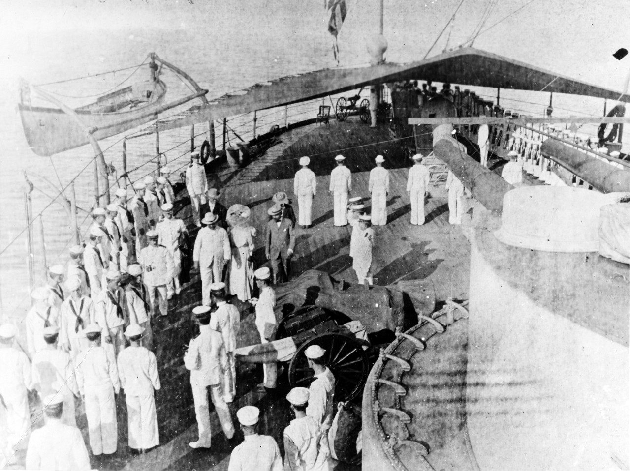 Theodore Roosevelt Aboard USS LOUISIANA