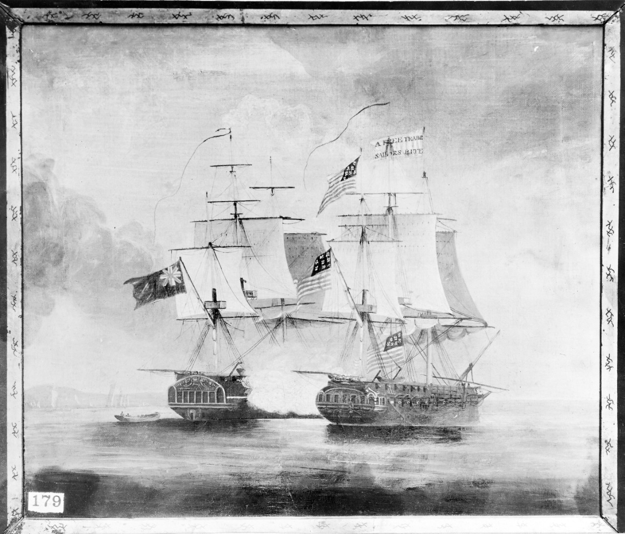 Photo #: NH 1995  Engagement between U.S. Frigate Chesapeake and His Britannic Majesty's Frigate Shannon, off Boston, Massachusetts, 1 June 1813