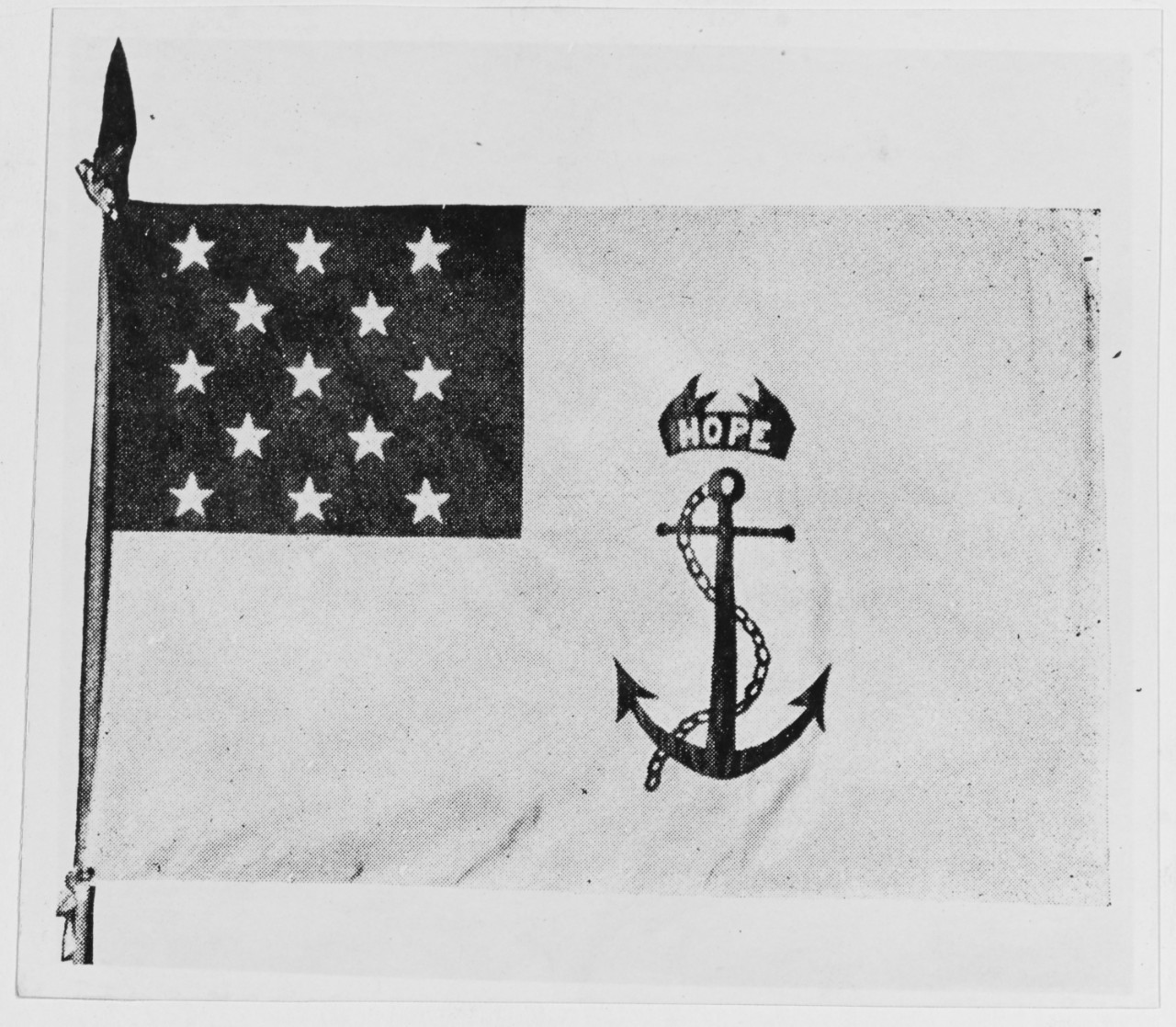 Hope Flag of the Armed Schooner "LEE." 