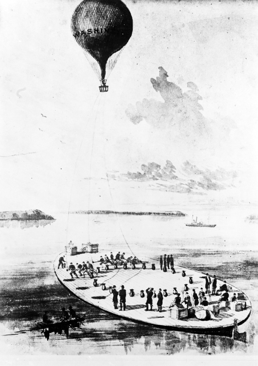 Balloon Reconnaissance, November 1861, near Budd's Ferry below Mount Vernon. 