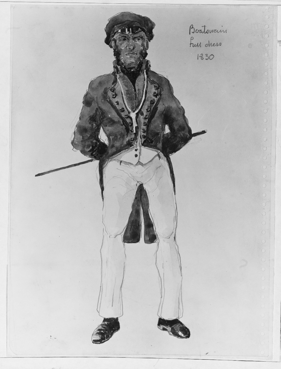 Boatswain's Uniform, Full Dress, 1830. 
