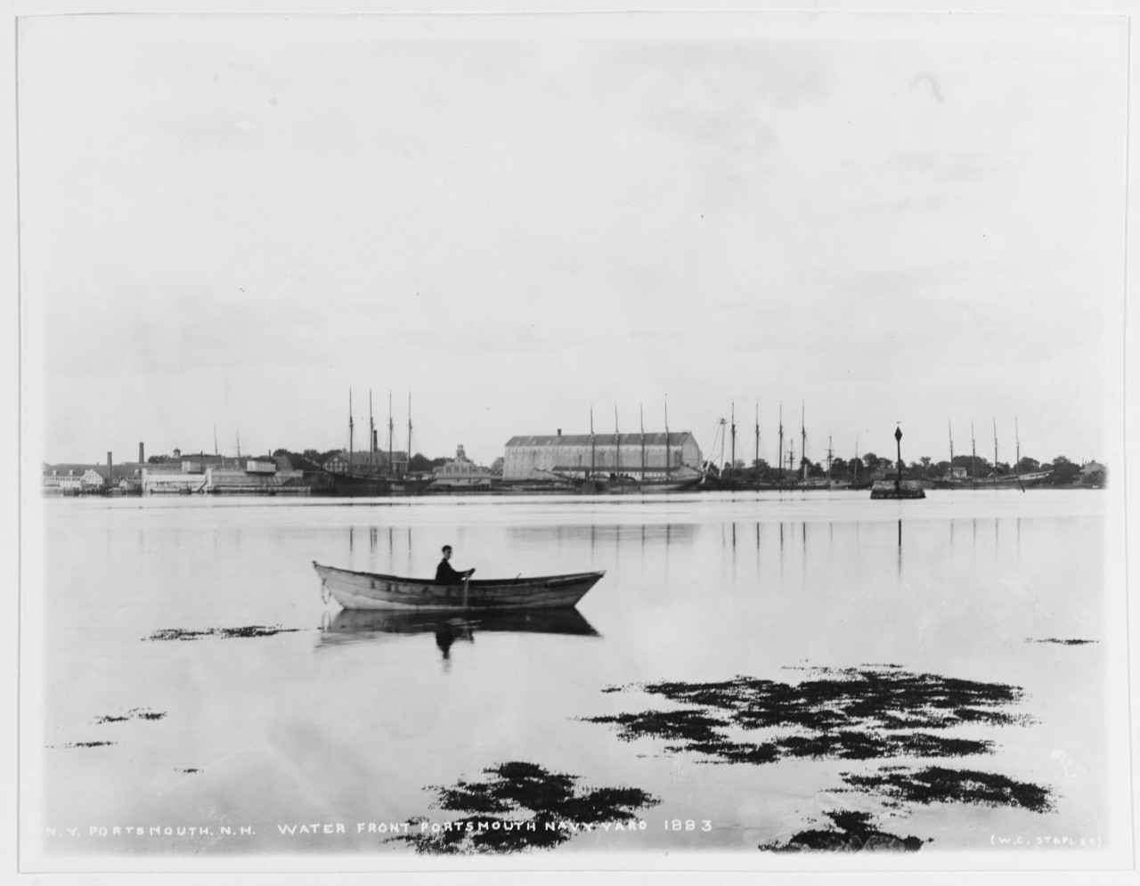 Water Front, Portsmouth Navy Yard, Portsmouth, New Hampshire, 1883. 