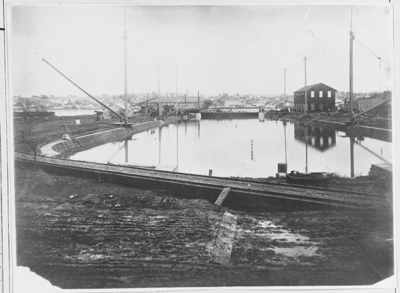 Dry Dock #1 Navy Yard, Mare Island, California, November 30, 1886. 