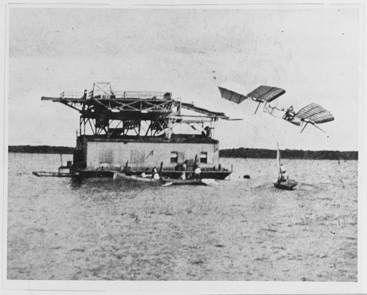 Professor Langley's Aerodrome Flight, October 7, 1903. 