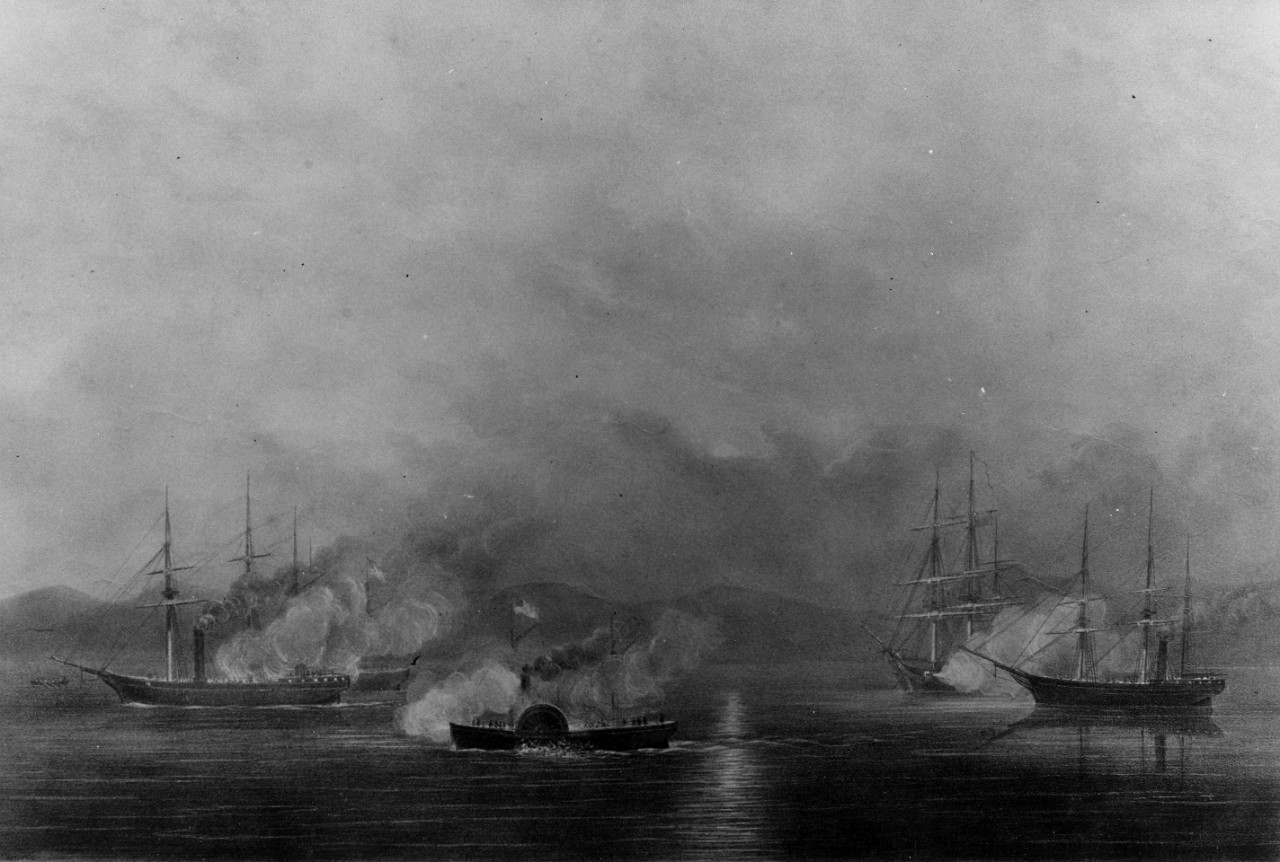 Capture of the Mexican steamers GENERAL MIRAMON and MARQUES DE LA HABANA, 6 March 1860.